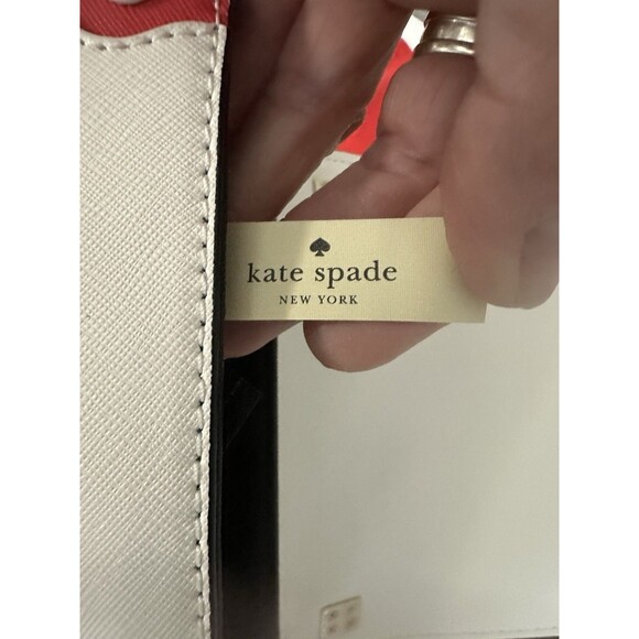 KATE SPADE Cameron Street Byrdie Ric-Rac Crossbody Black White Shoulder Bag NWOT - Picture 9 of 11